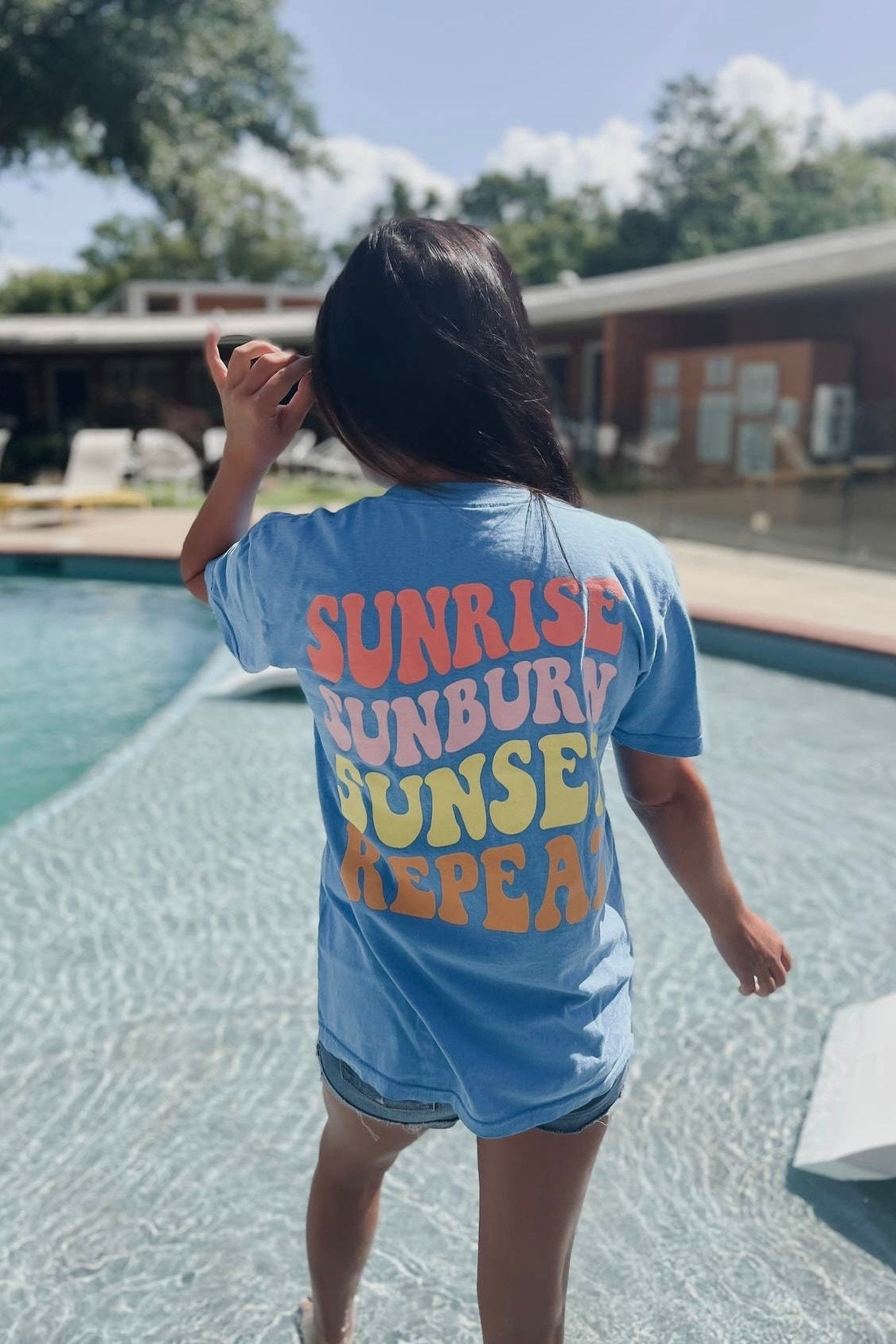 Sunrise Sunburn Sunset Repeat Graphic Tee