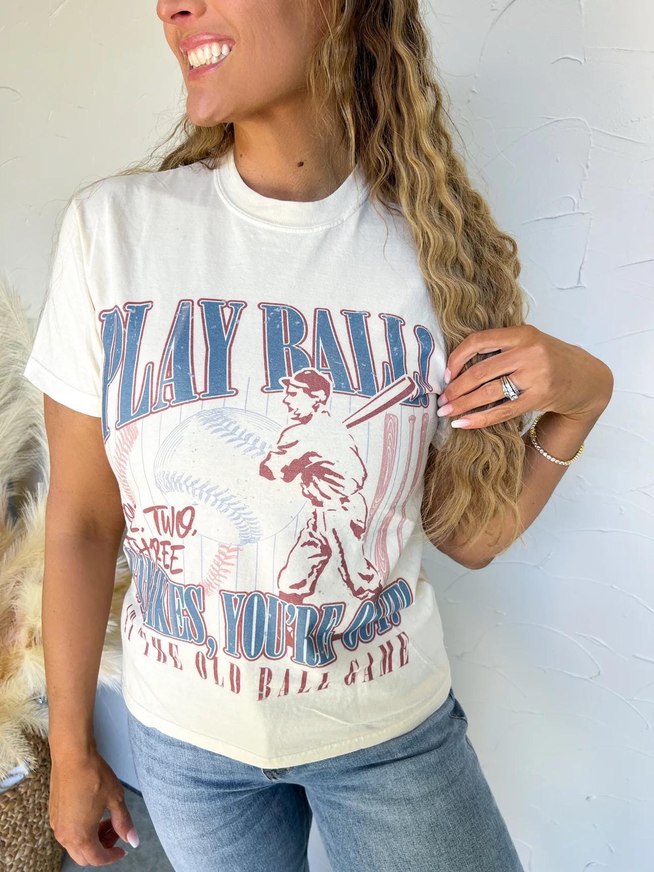Vintage Old Ball Game T-Shirt, Baseball Season, Baseball Tee, MLB, summer, sports graphic tee