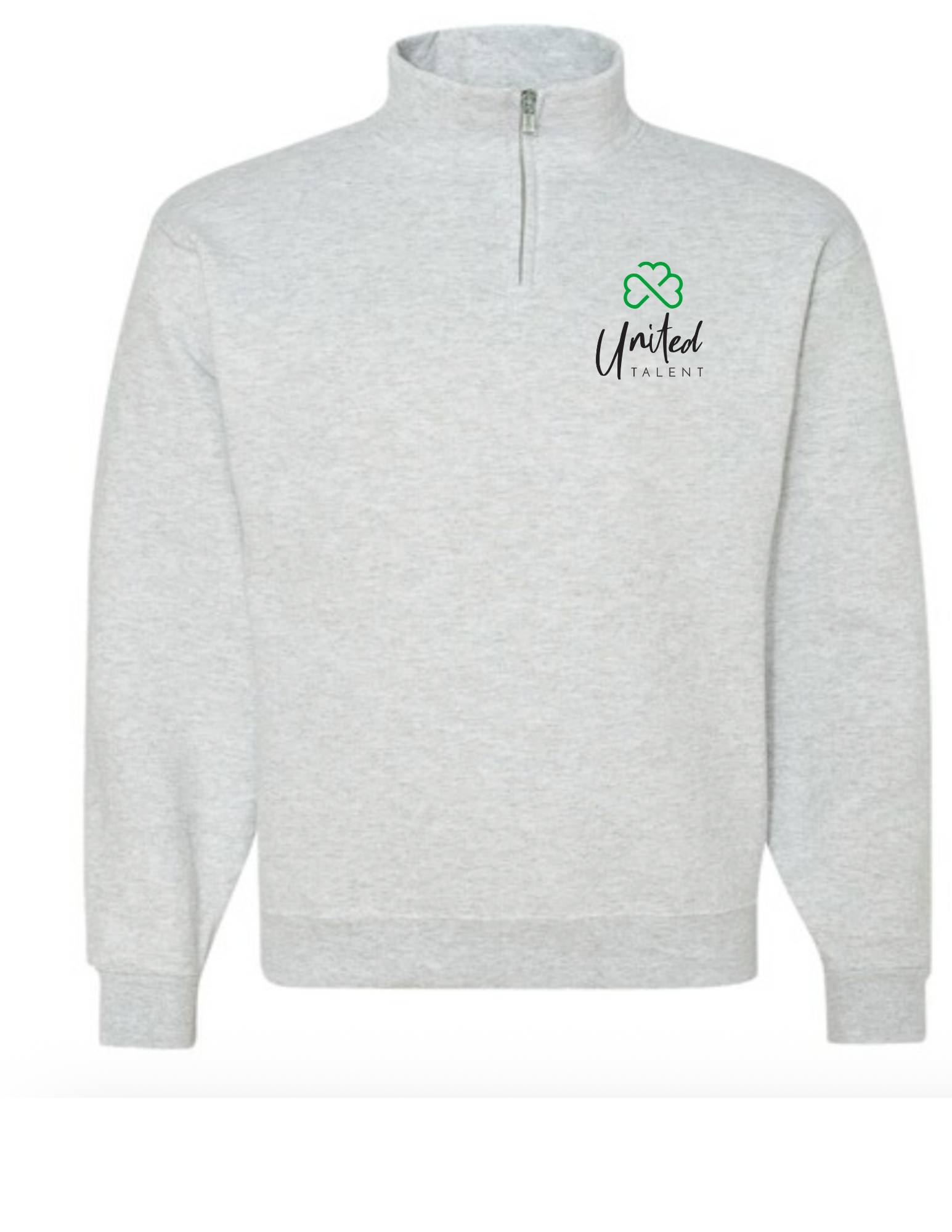 United Talent 3/4 Quarter Zip Sweatshirt